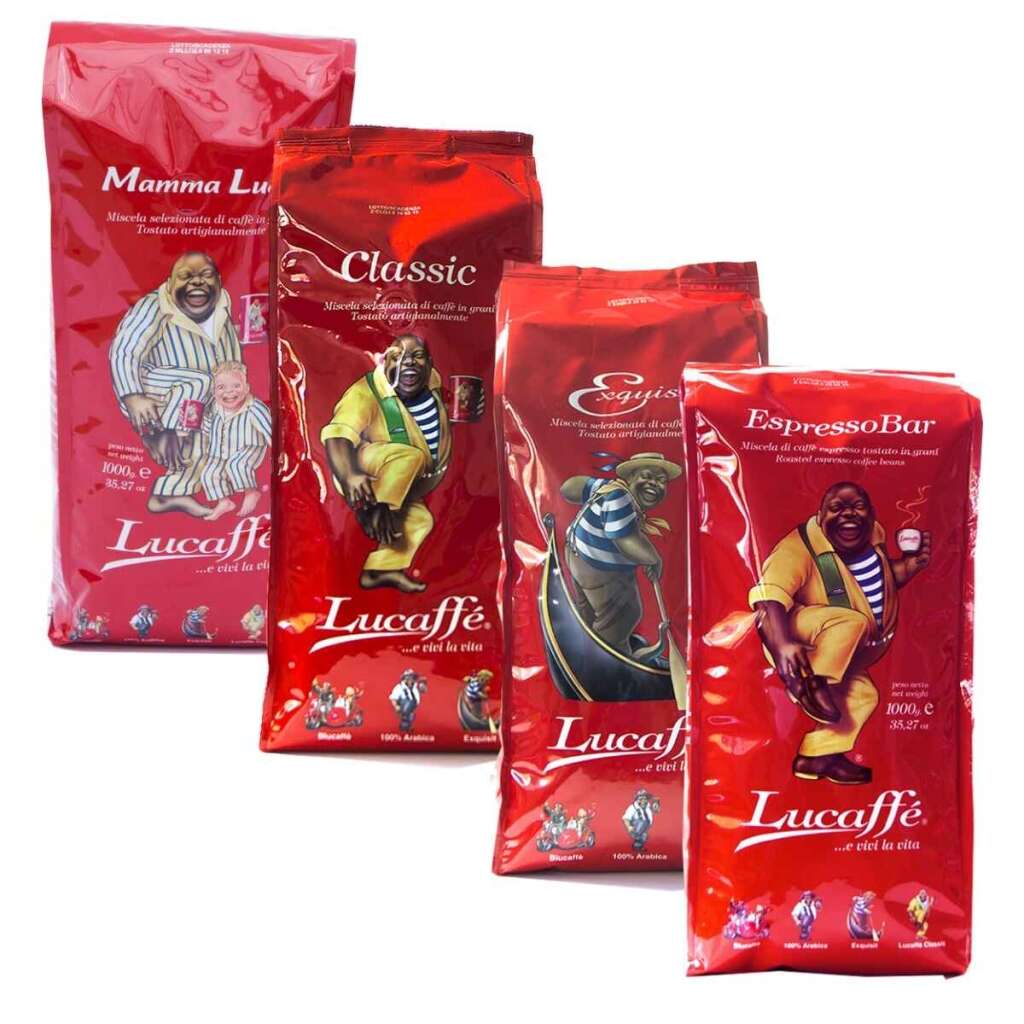 Lucaffé ochutnávkový balíček - kávová zrna - 4 x 1 kg