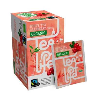 Bílý čaj Brusinka - Bio & Fairtrade - Tea of Life - 25 sáčků