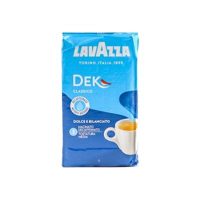 Lavazza DEK Classico Bez kofeinu - mletá káva - 250 gramů