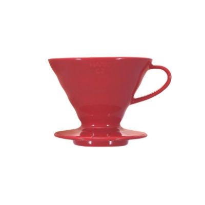 Hario V60 dripper – porcelán červený velikost 02